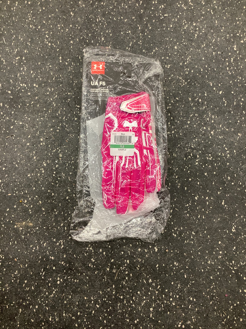 Vist Large View of Product Image Which is Used Under Armour F5 FB Gloves Pink Youth