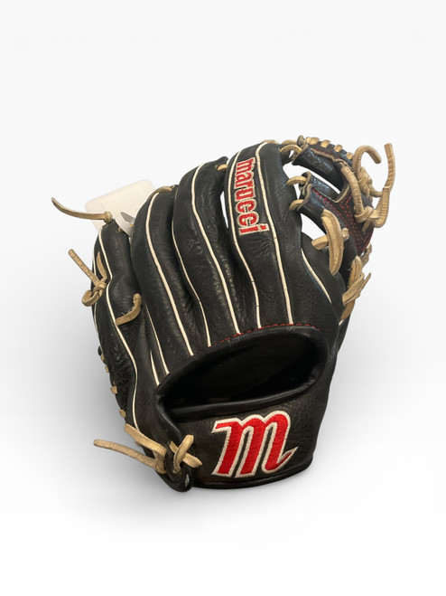 Vist Large View of Product Image Which is Used Marucci AC42A2 BB/SB Glove RH Throw Black 11 1/4"