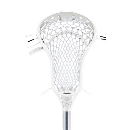Vist Large View of Product Image Which is New Bravo 1 Elite Setup Wht/Sil Lacrosse Stick