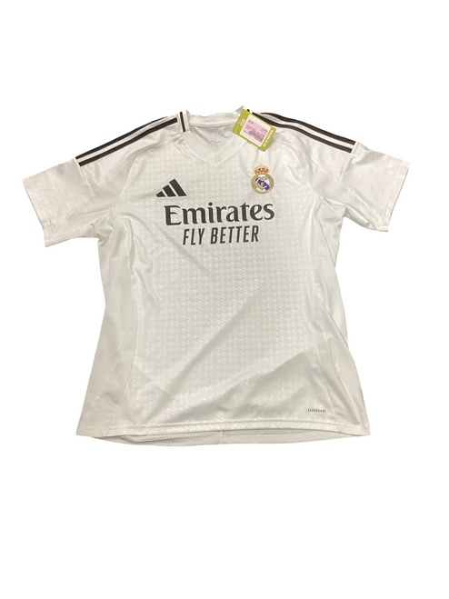 Vist Large View of Product Image Which is Used Adidas REAL MADRID Soccer Top Adt White XL