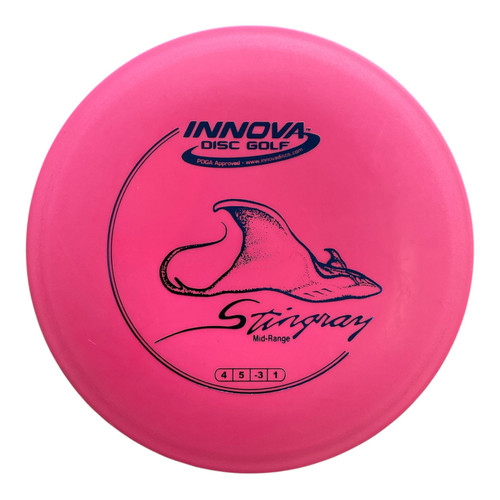 Vist Large View of Product Image Which is Used Innova DX STINGRAY Disc Golf Mid Range Pink 174g