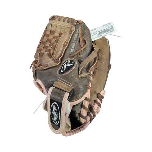 Vist Large View of Product Image Which is Used Rawlings WFP120 BB/SB Glove RH Throw Brown 12"
