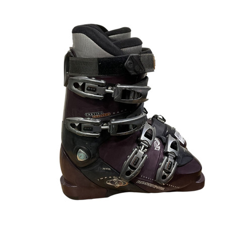 Vist Large View of Product Image Which is Used Rossignol IMPACT Womens DH Ski Boot Maroon 235 MP - J05.5 - W06.5