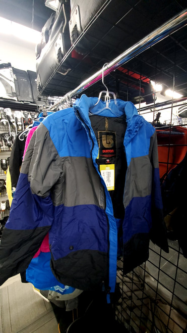 Vist Large View of Product Image Which is Used Burton Outerwear Heavy Jacket Y Carolina Blue And Navy Blue SM