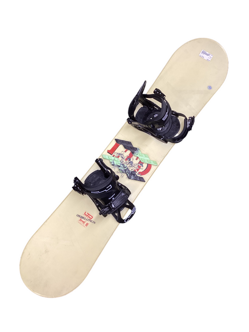Vist Large View of Product Image Which is Used LTD REV Boys Snowboard/Binding Yellow 132 cm