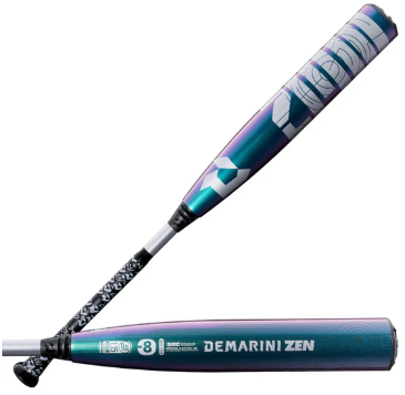 Vist Large View of Product Image Which is 2026 DeMarini Zen Oil Slick -8 USSSA Baseball Bat: WBD2656010 - 31/23