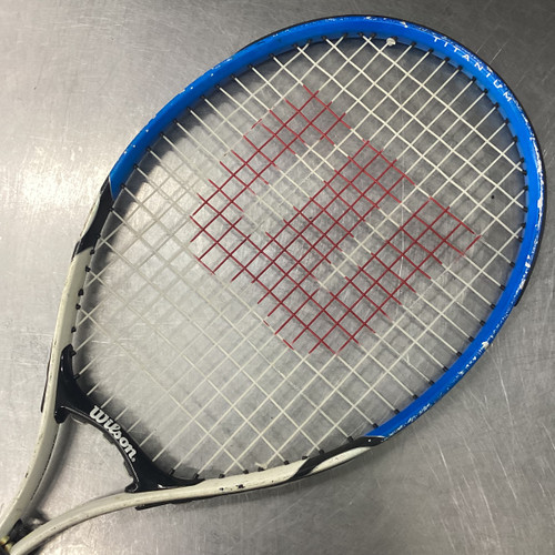 Vist Large View of Product Image Which is Used Wilson FEDERER 23 Junior Tennis Racquet Royal Blue 23"
