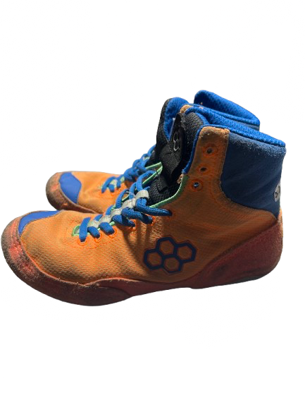 Vist Large View of Product Image Which is Used Rudis Wrestling Shoes Orange Junior 05.5