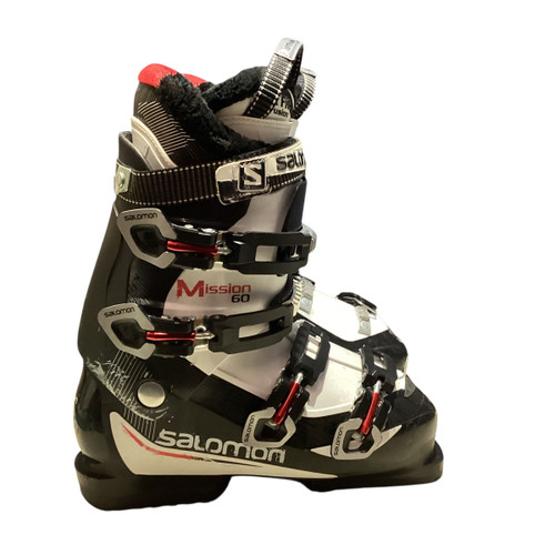 Vist Large View of Product Image Which is Used Salomon MISSION 60 Mens DH Ski Boot Black 265 MP - M08.5 - W09.5
