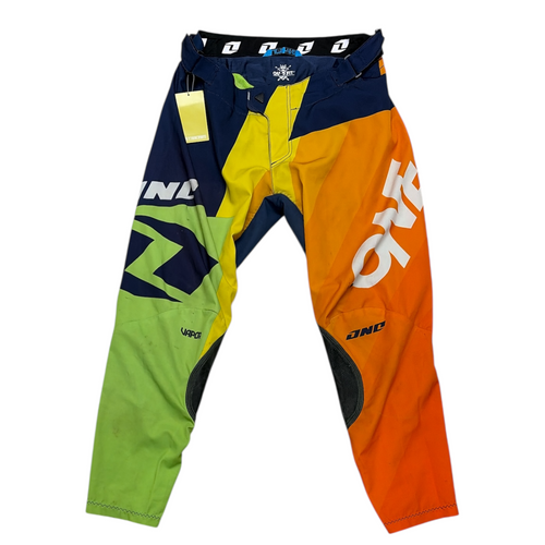 Vist Large View of Product Image Which is Used QUADFIT VAPOR Adult Motocross Bottom Orange Medium