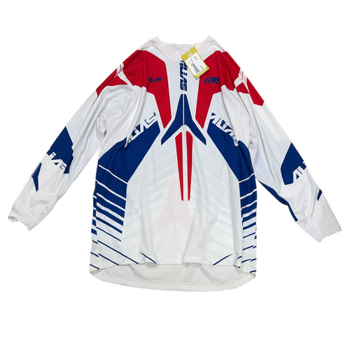 Vist Large View of Product Image Which is Used Alias Adult Motocross Top White 2XL