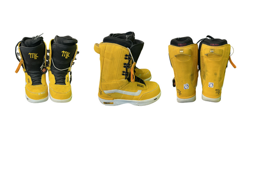 Vist Large View of Product Image Which is Used Vans VANSLITE Mens Snowboard Boots Yellow Senior 8