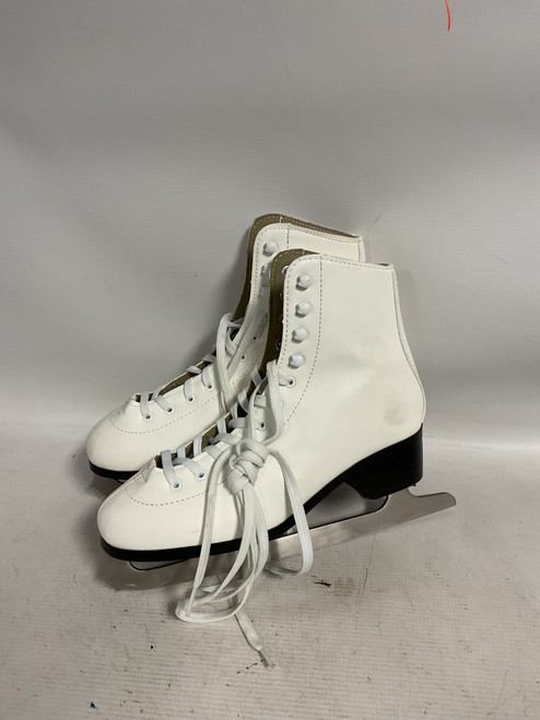 Vist Large View of Product Image Which is Used American Athletic LEATHER LINED WomensFigure Skate White Senior 9