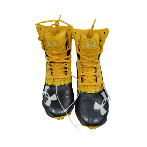 Vist Large View of Product Image Which is Used Under Armour Adult FB Cleats Gold Senior 5.5