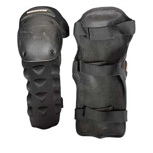 Vist Large View of Product Image Which is Used MONGOOSSE Adult Motocross Knee Guard Black XS