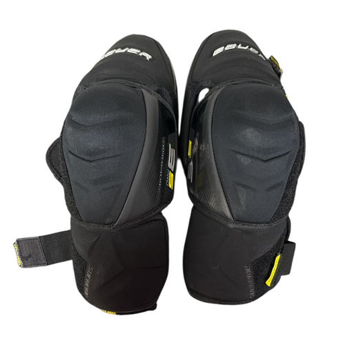 Vist Large View of Product Image Which is Used Bauer S3 PRO Senior Hockey Shin Guards Black 15"