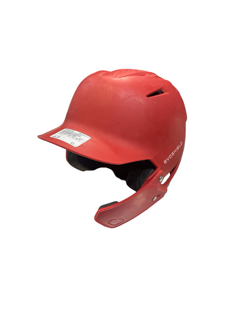 Vist Large View of Product Image Which is Used Evoshield BATTING HELMET Batting Helmet No Mask Red SM