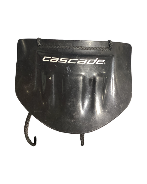 Vist Large View of Product Image Which is Used Cascade THROAT GUARD Lacrosse Facial Protect Black Senior