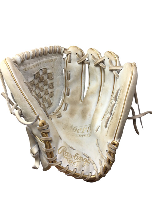 Vist Large View of Product Image Which is Used Rawlings LIBERTY ADVANCED RLA125KRG BB/SB Glove RH Throw White 12 1/2"