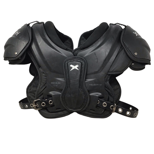 Vist Large View of Product Image Which is Used Xenith VELOCITY 2 FB Shoulder Pads Black MD ADULT