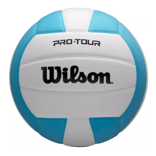 Vist Large View of Product Image Which is New Wilson Pro-Tour Volleyball- Sky Blue/White