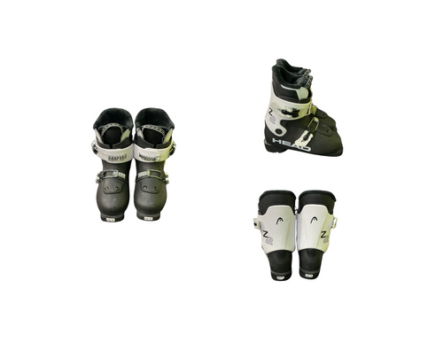 Vist Large View of Product Image Which is Used Head Z2 Boys DH Ski Boot Black And White 200 MP - Y13.5