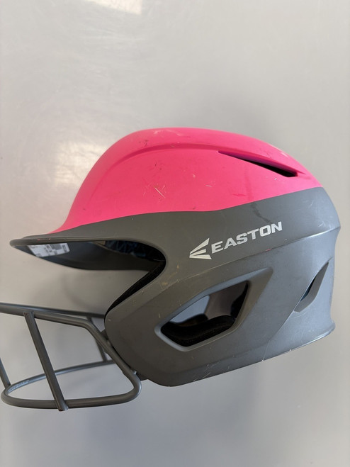 Vist Large View of Product Image Which is Used Easton PROWESS 2 TONE Batting Helmet w/Mask Pink S/M
