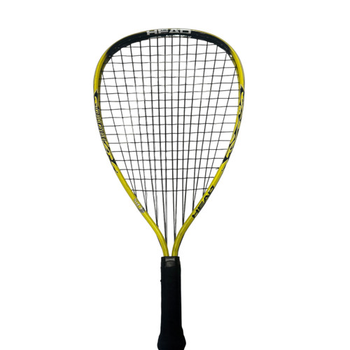 Vist Large View of Product Image Which is Used Head INFERNO Adult Racquetball Racquet Yellow 4 3/8"