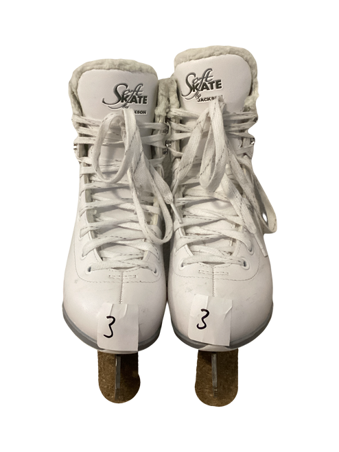 Vist Large View of Product Image Which is Used Jackson SOFT SKATE Girls Figure Skate White Junior 03
