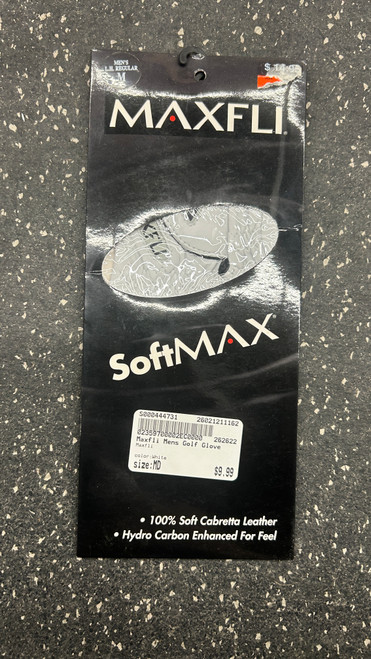 Vist Large View of Product Image Which is Used Maxfli Mens Golf Glove White MD