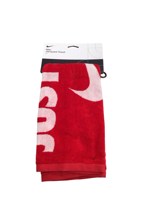 Vist Large View of Product Image Which is New NIKE 2.0 GOLF TOWEL - RD/WHT