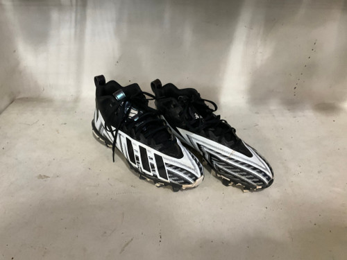 Vist Large View of Product Image Which is Used Adidas Adult FB Cleats White And Black Senior 9