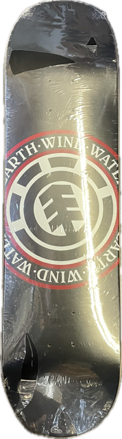 Vist Large View of Product Image Which is Used Element EARTH WIND WATER Skateboard Deck Only Black 8 1/4"