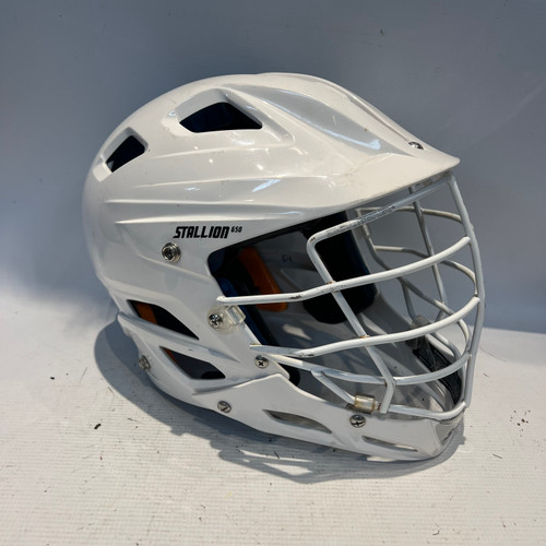 Vist Large View of Product Image Which is Used Schutt STALLION 650 Lacrosse Helmet White XL