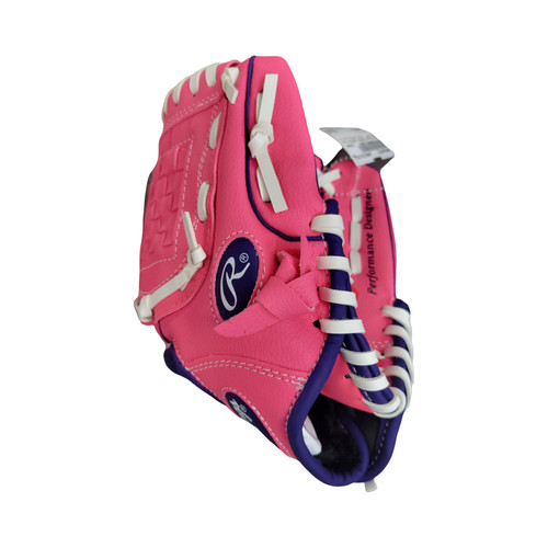 Vist Large View of Product Image Which is Used Rawlings PLAYER SERIES GLOVE RHT BB/SB Glove RH Throw Pink 9"