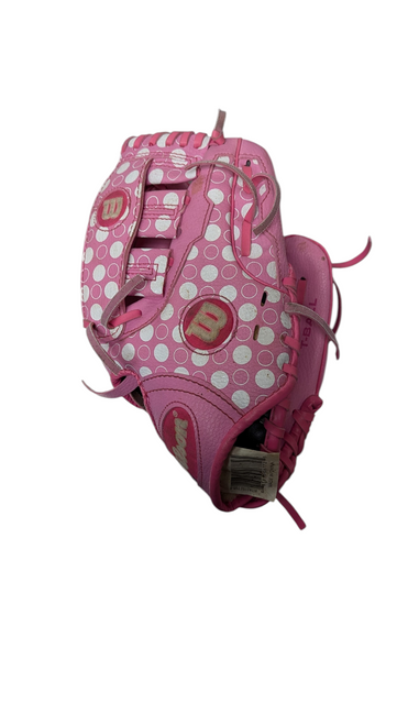 Vist Large View of Product Image Which is Used Wilson A300 BB/SB Glove T-ball Pink 9 1/2"