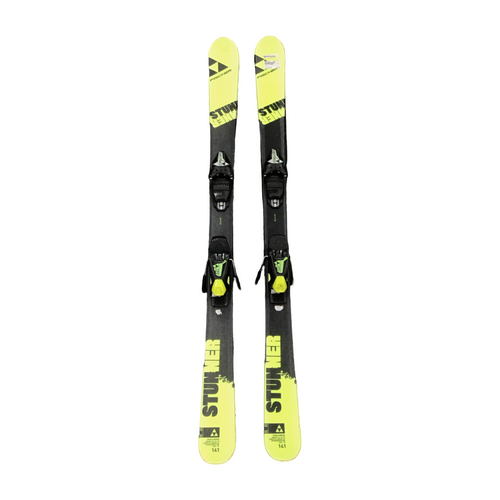 Vist Large View of Product Image Which is Used Fischer STUNNER Boys DH Ski/Binding Kelly green 141 cm