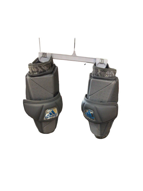 Vist Large View of Product Image Which is Used Adidas EQT BERSERKER Lacrosse Shoulder Pads Grey LG