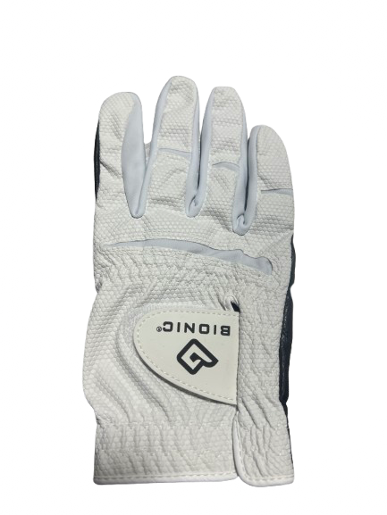 Vist Large View of Product Image Which is Used BIONIC RELAXGRIP 2.0 RH-LG Mens Golf Glove White LG