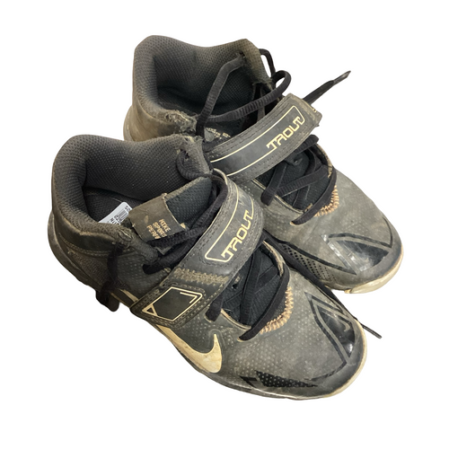 Vist Large View of Product Image Which is Used Nike TROUT BB/SB Cleats Black Junior 01