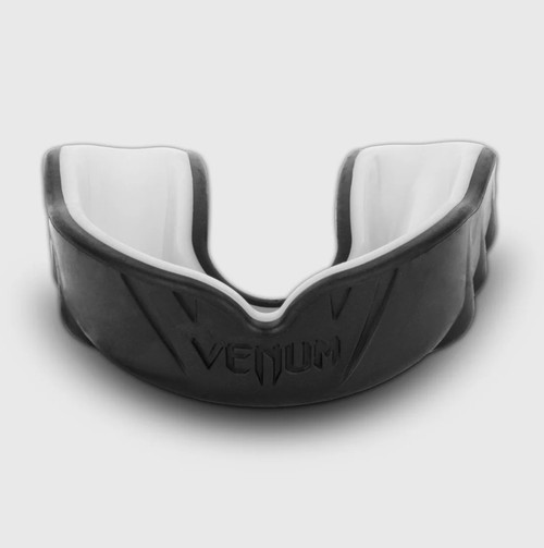 Vist Large View of Product Image Which is New Venum Challenger Mouthguard Senior 11+ Black/Ice w/case