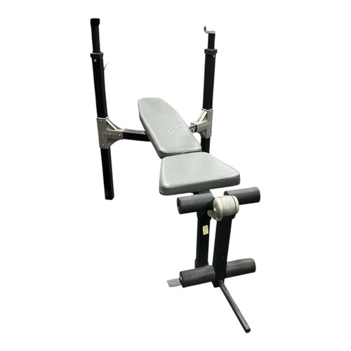 Vist Large View of Product Image Which is Used Marcy BENCH W/ RACK Standard Bench