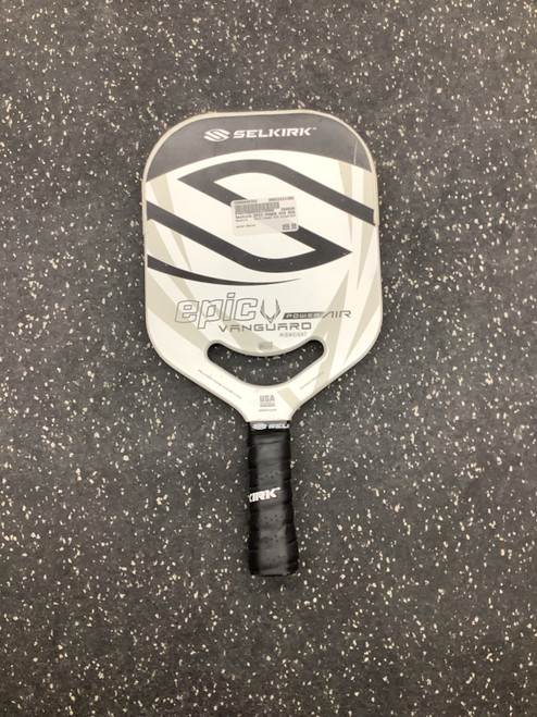 Vist Large View of Product Image Which is Used Selkirk EPIC POWER AIR MIDWEIGHT Pickleball Racquet White