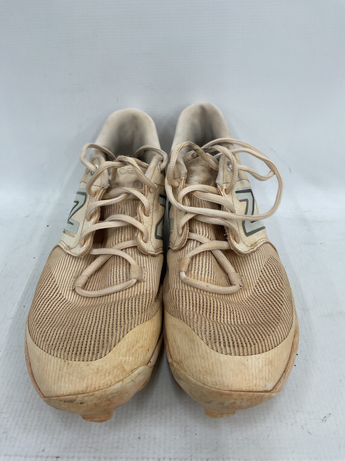 Vist Large View of Product Image Which is Used New Balance NEW BALANCE BB CLEAT 8 BB/SB Cleats White Senior 8.5