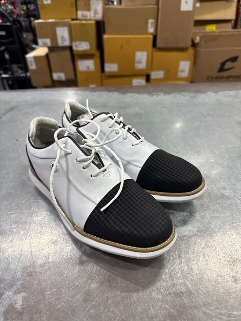 Vist Large View of Product Image Which is Used Foot Joy Mens Golf Shoes White Senior 6