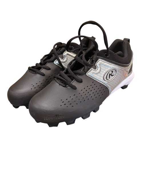 Vist Large View of Product Image Which is Rawlings CLUBHOUSE BB/SB Cleats Black Senior 6
