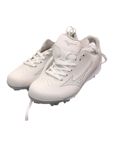 Vist Large View of Product Image Which is Mizuno WAVE FINCH LIGHTREVO BB/SB Cleats White Junior 04