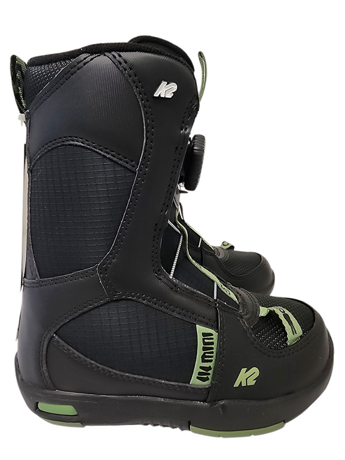 Vist Large View of Product Image Which is K2 Lil Mini Kid's Snowboard Boots Black Size 12 Youth