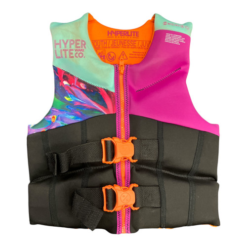 Vist Large View of Product Image Which is Used Youth PFD Black Youth 50-90