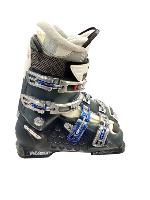 Vist Large View of Product Image Which is Used Salomon PUSH RUSH Womens DH Ski Boot Teal 250 MP - M07 - W08